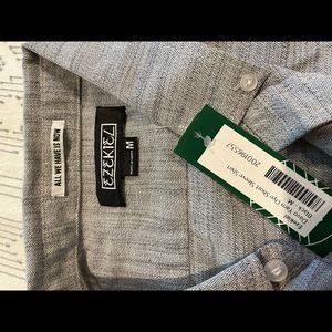 NWOT men’s chambray gray button down